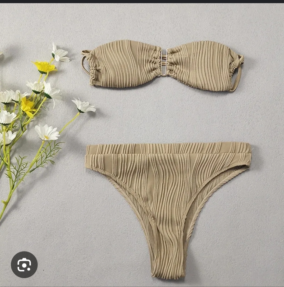 Matte Collection Cream Swimwear Bikini